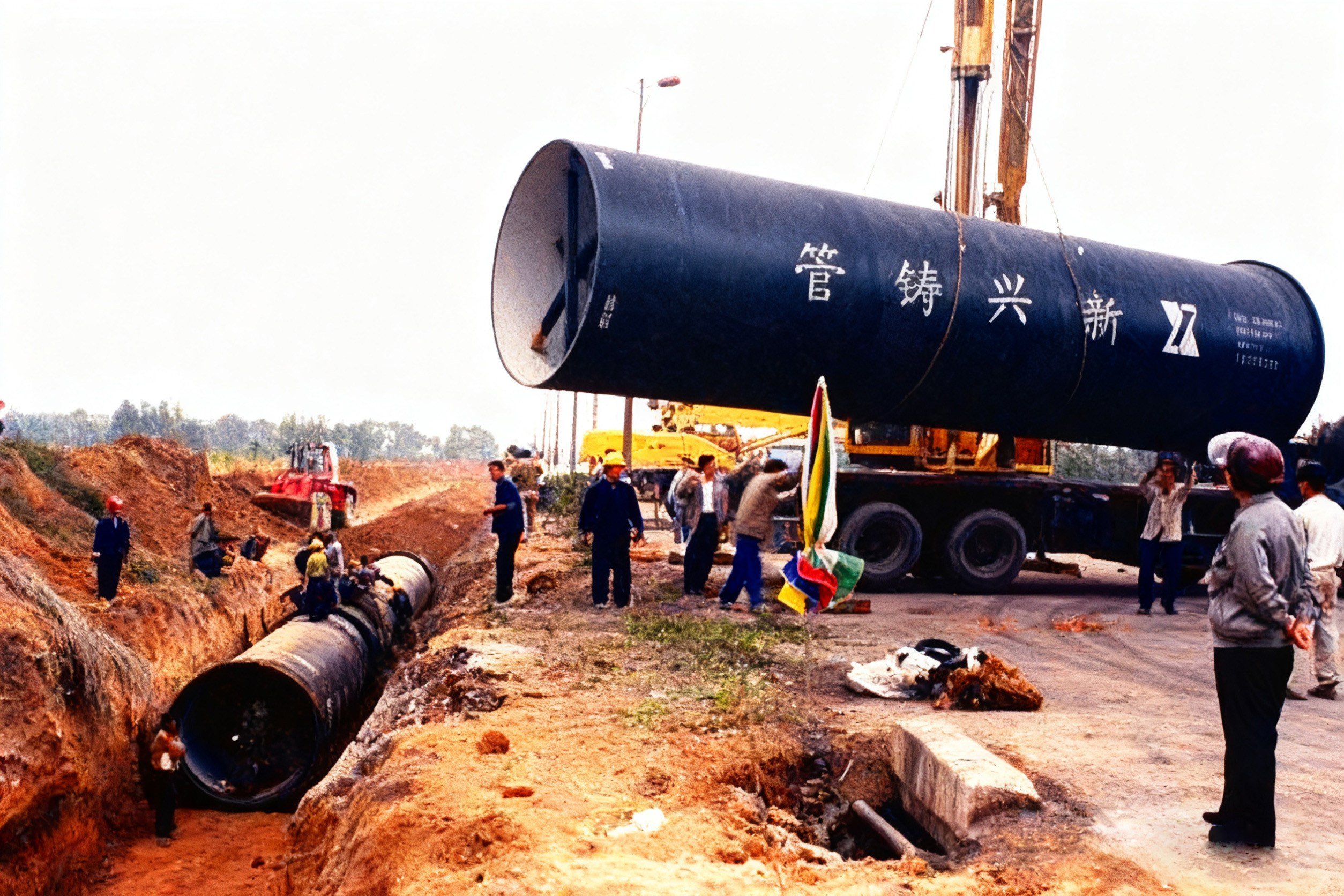 1999年国内首次应用大口径胶圈用于
太原引黄工程