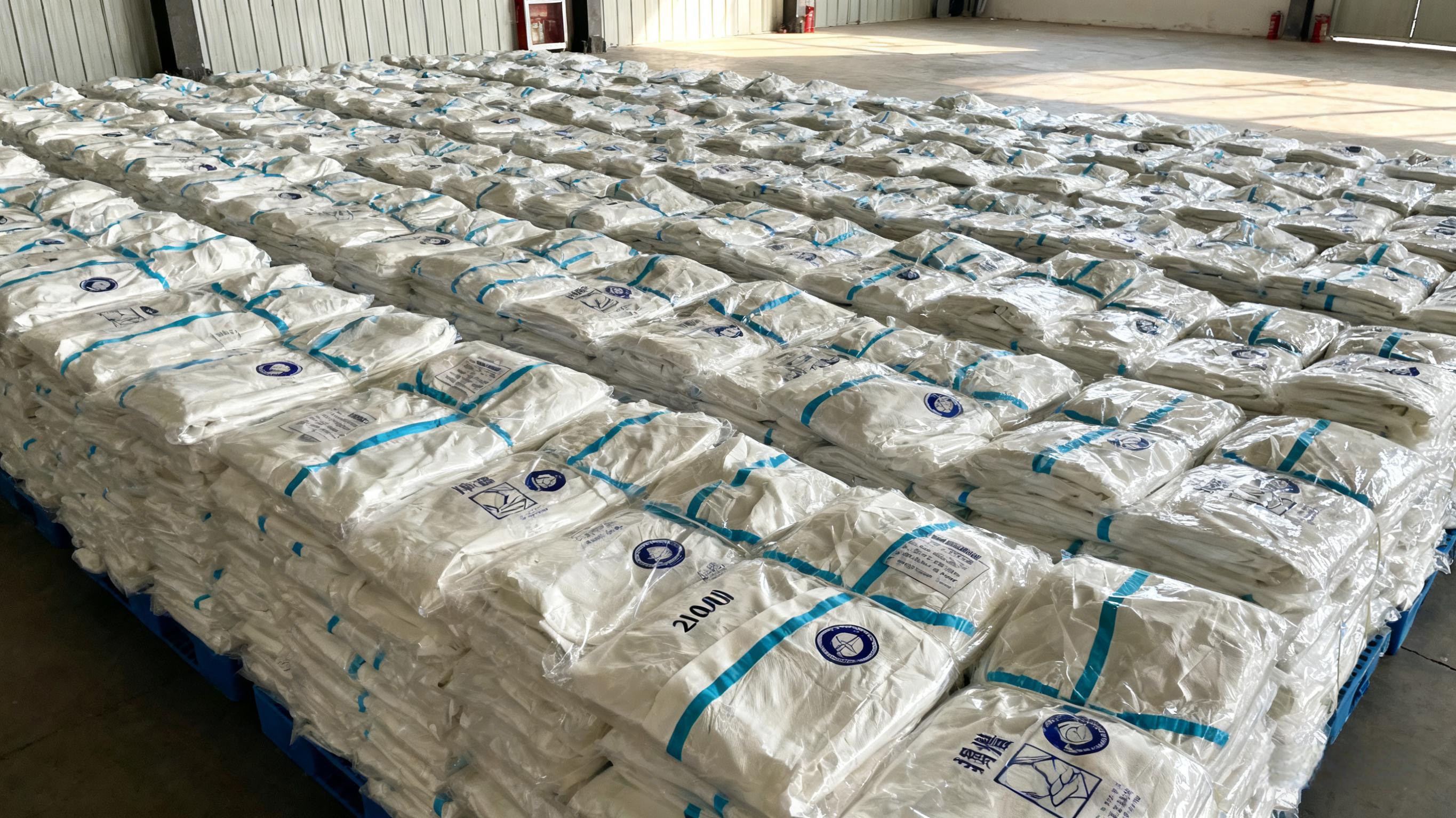 2022年天津疫情时,捐赠200套防护服助力本地防疫